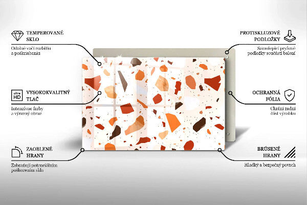 Protège plaque de cuisson Grès décoratif