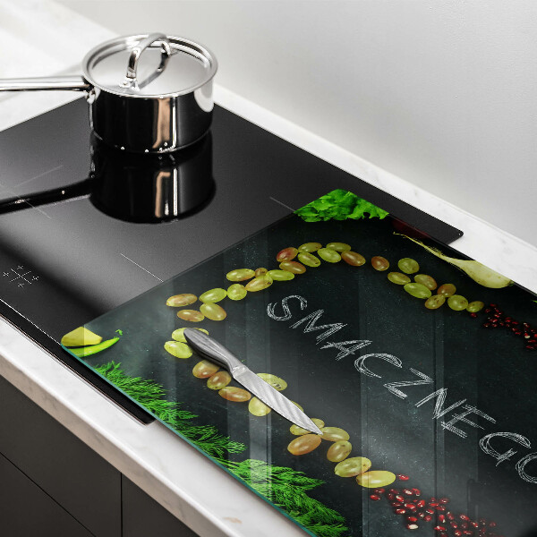 Protection plaque induction Inscription Smacznego!