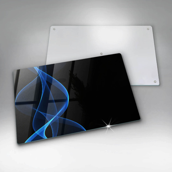 Protection plaque induction Lignes bleues de fumée