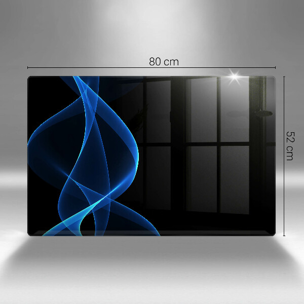 Protection plaque induction Lignes bleues de fumée