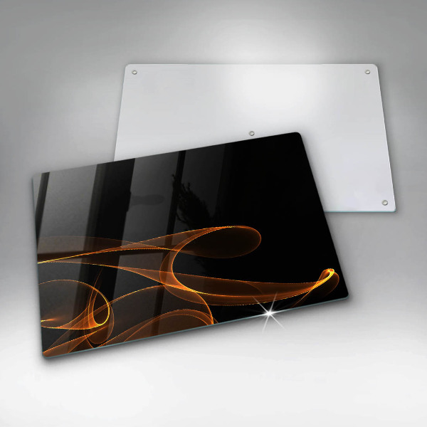 Cache plaque de cuisson Lignes abstraites