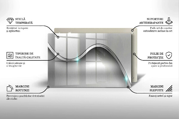 Cache plaque de cuisson Abstraction du métal