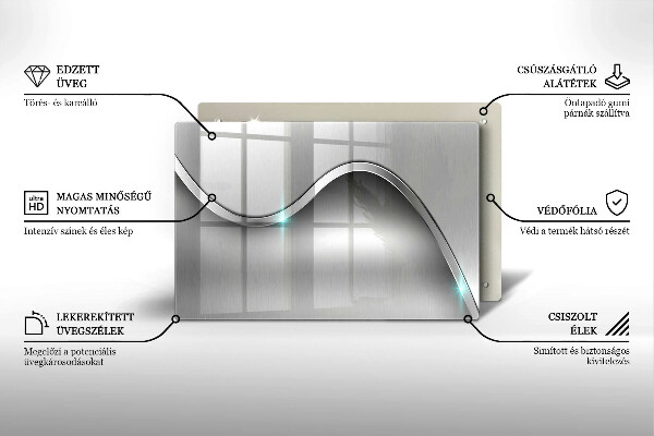 Cache plaque de cuisson Abstraction du métal