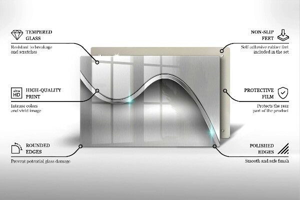 Cache plaque de cuisson Abstraction du métal