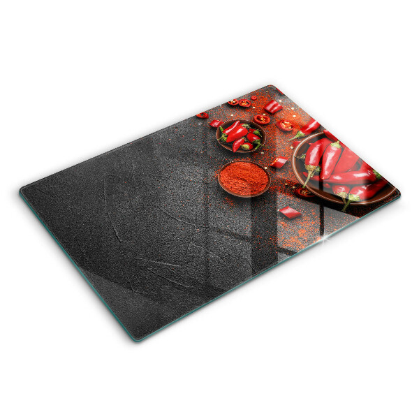 Cache plaque de cuisson Piments rouges