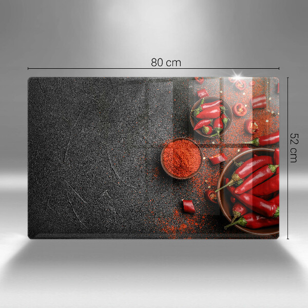 Cache plaque de cuisson Piments rouges