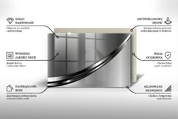Cache plaque de cuisson Abstraction du métal
