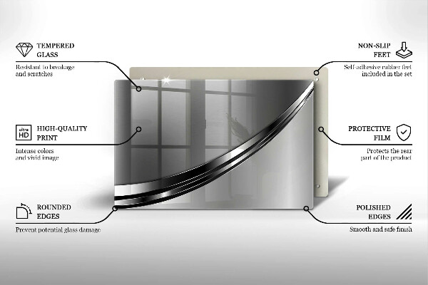 Cache plaque de cuisson Abstraction du métal