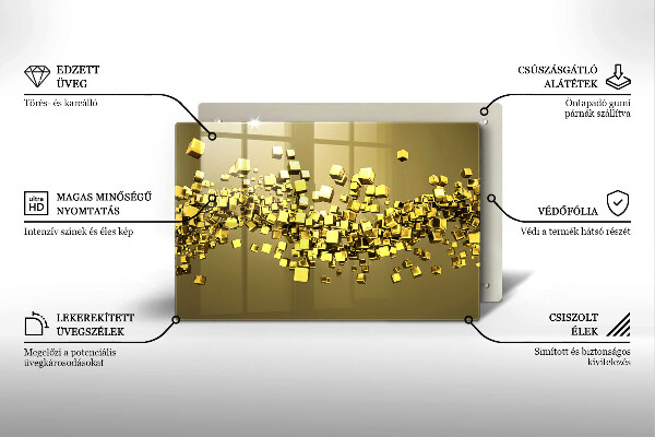 Protection plaque induction Géométrie 3D abstraite