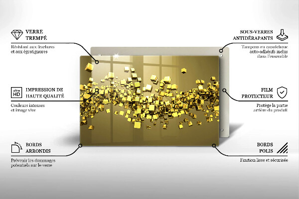 Protection plaque induction Géométrie 3D abstraite