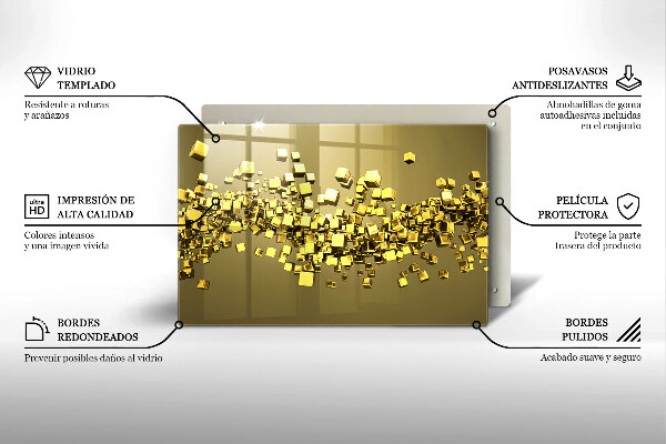 Protection plaque induction Géométrie 3D abstraite