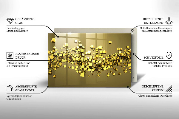 Protection plaque induction Géométrie 3D abstraite