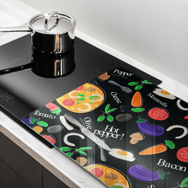 Protection plaque induction Illustration de la nourriture