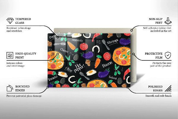 Protection plaque induction Illustration de la nourriture