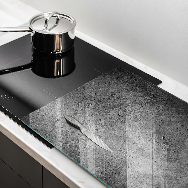 Cache plaque de cuisson Texture de pierre en béton