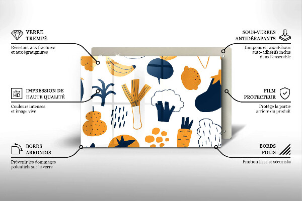 Protection plaque induction Illustration de la nourriture