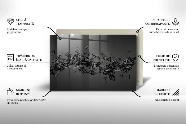 Protection plaque induction Formes 3D abstraites