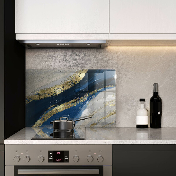 Protège plaque de cuisson Texture avec de l'or