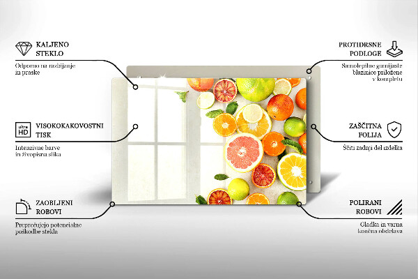 Protège plaque de cuisson Les agrumes