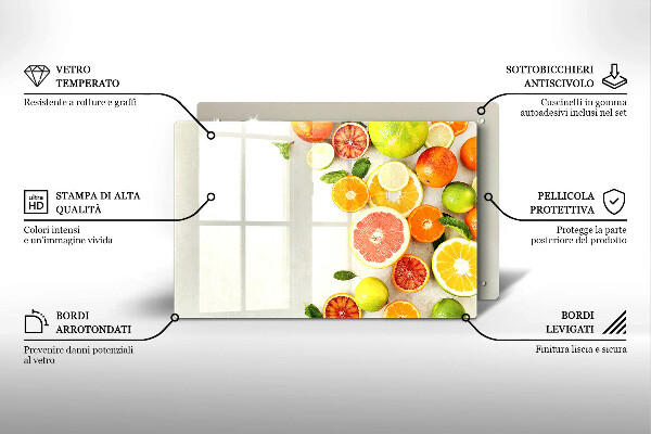 Protège plaque de cuisson Les agrumes