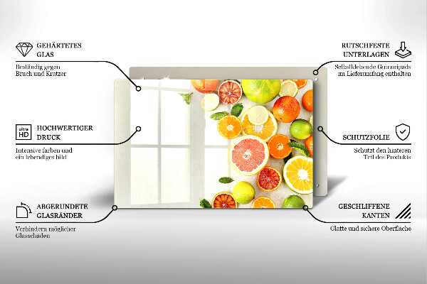 Protège plaque de cuisson Les agrumes