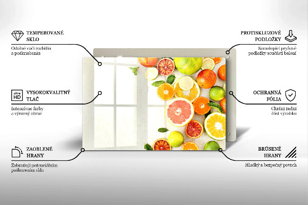 Protège plaque de cuisson Les agrumes