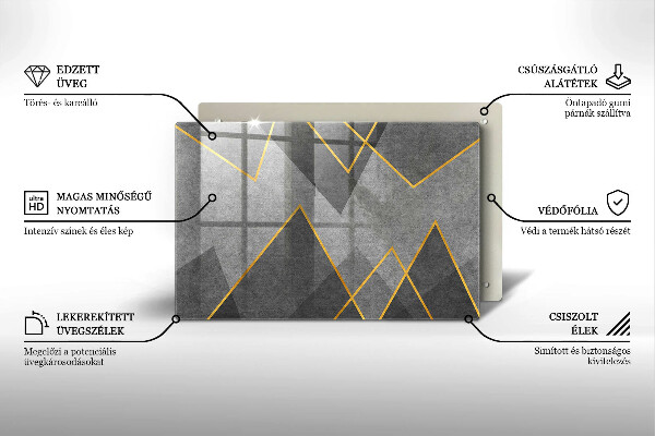 Protège plaque de cuisson Formes pointues