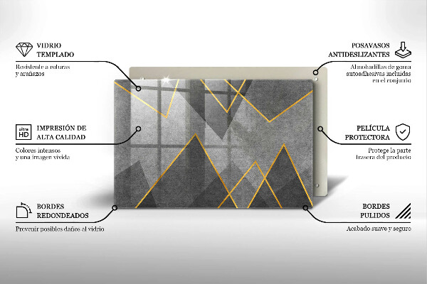 Protège plaque de cuisson Formes pointues