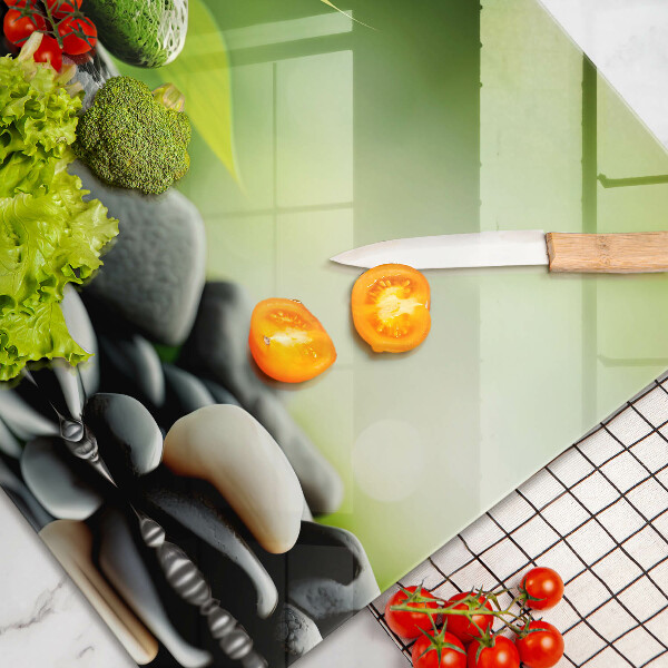 Protège plaque de cuisson Pierres de bambou zen