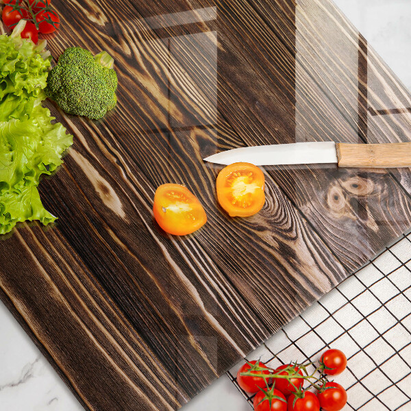 Protège plaque de cuisson Texture du bois