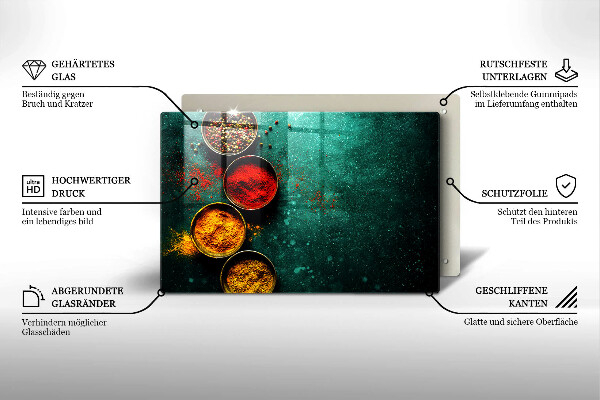 Protège plaque de cuisson Épices orientales