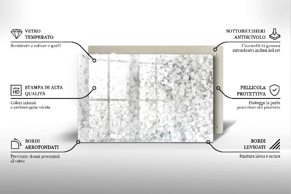 Protège plaque de cuisson Cristaux de sel