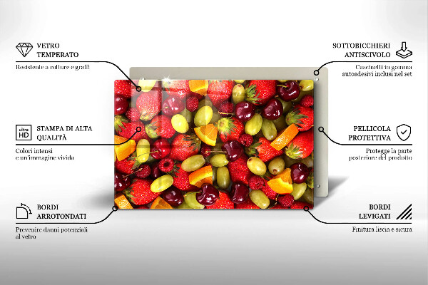 Protège plaque de cuisson Fruits d'été
