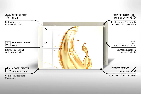 Protège plaque de cuisson huile d'olive