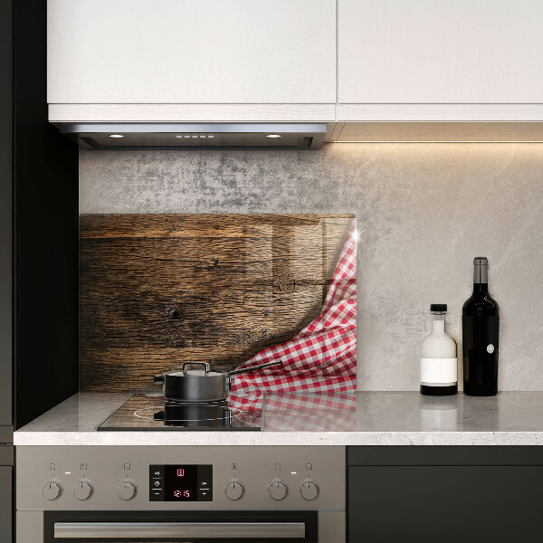 Protège plaque de cuisson Table en bois