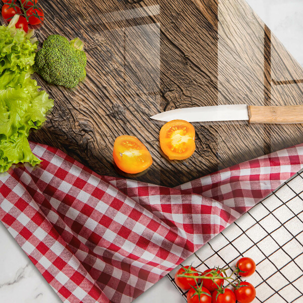 Protège plaque de cuisson Table en bois