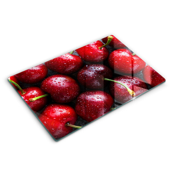 Protège plaque de cuisson Gros plan de cerises-plan cu cireșe