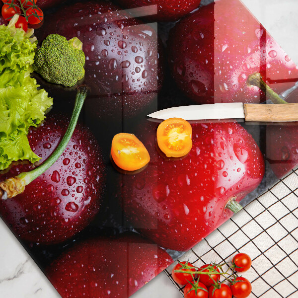 Protège plaque de cuisson Gros plan de cerises-plan cu cireșe