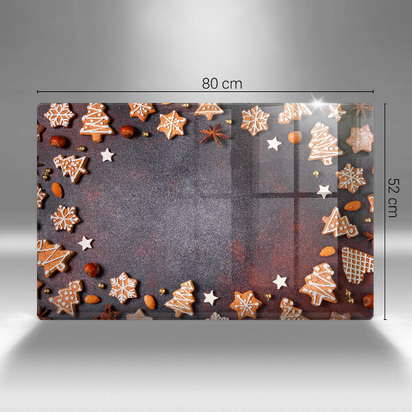 Protège plaque de cuisson Noël en pain d'épice