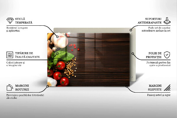 Protège plaque de cuisson Des légumes sur la table
