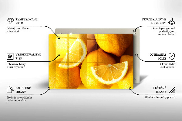 Protège plaque de cuisson Citrons juteux
