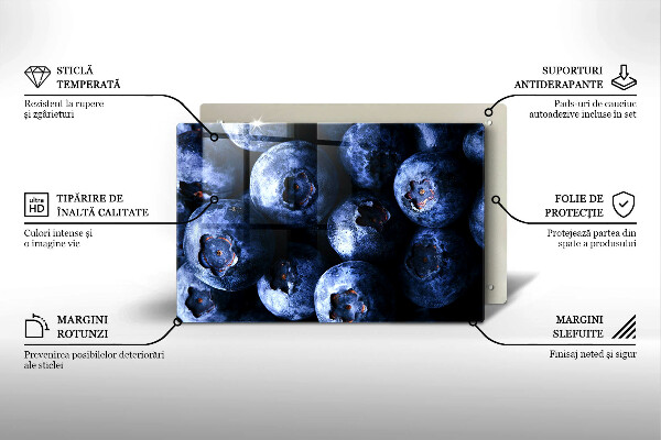 Protège plaque de cuisson Gros plan de baies-plan cu fructe de padure