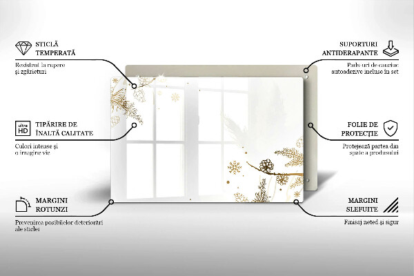 Protège plaque de cuisson Décorations d'hiver