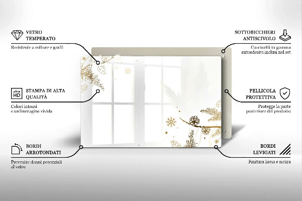 Protège plaque de cuisson Décorations d'hiver