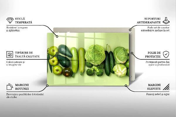 Protège plaque de cuisson Fruits et légumes verts