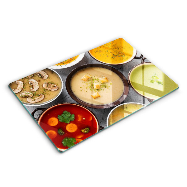 Protège plaque de cuisson Des soupes colorées