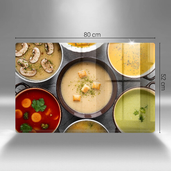Protège plaque de cuisson Des soupes colorées