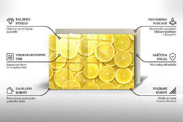 Cache plaque de cuisson Citron