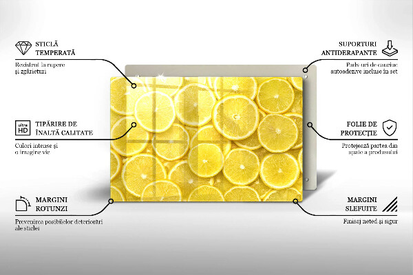 Cache plaque de cuisson Citron
