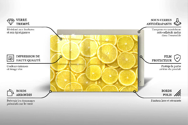 Cache plaque de cuisson Citron